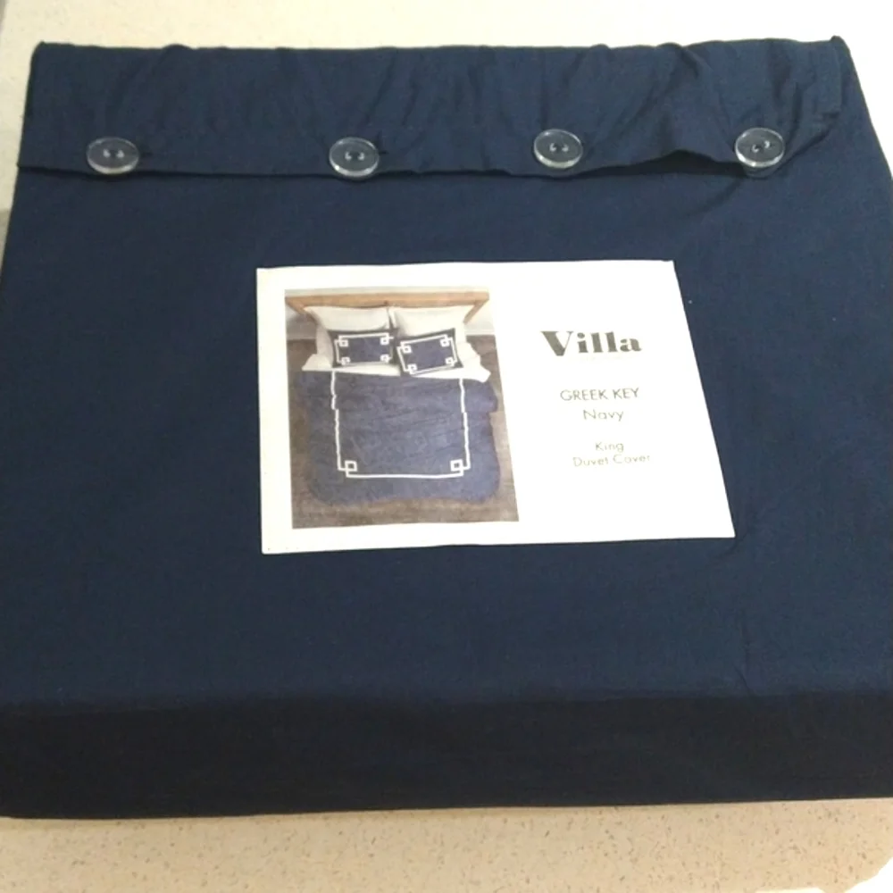 Villa by Noble Excellence Greek Key Duvet Cover